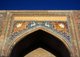 Uzbekistan: Portico detail at Sher Dor Madrassa, The Registan, Samarkand