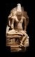 India: A four-armed, seated stone Vishnu image. Pandya Dynasty, Deccan, 8th-9th century CE